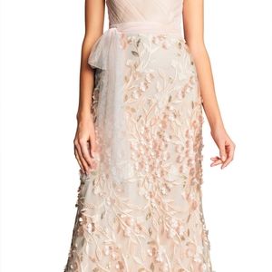 Adrianna Papell Sleeveless Floral Embroidered Gown